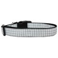 Mirage Pet Products Grey Houndstooth Nylon Dog CollarExtra Large 125-247 XL
